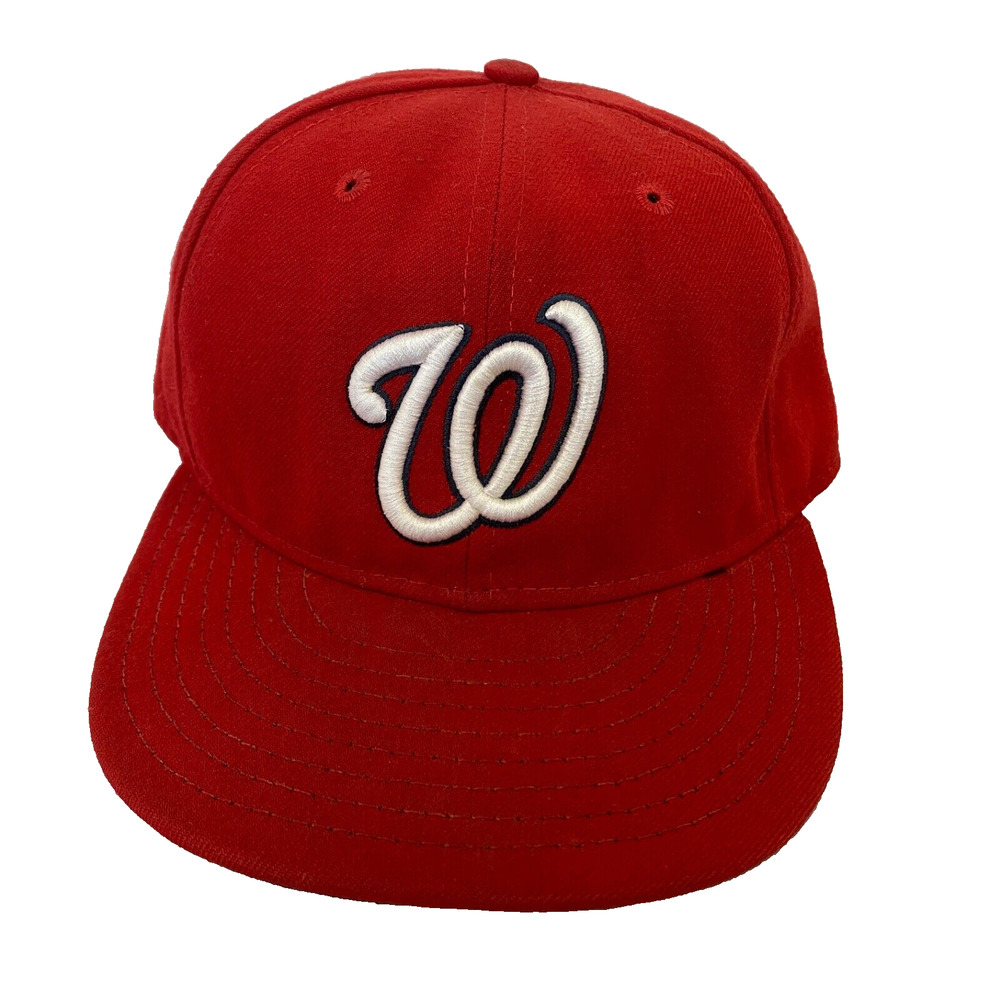 Washington Nationals Baseball Cap Hat New Era 59Fifty On Field 7-1/8 Embroidered